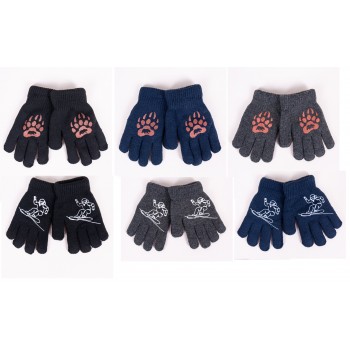 Cimdiņi siltināti ar vilnu un ABS 14 cm BOY RED-0200 Cimdiņi siltināti ar vilnu un ABS 14 cm BOY RED-0200