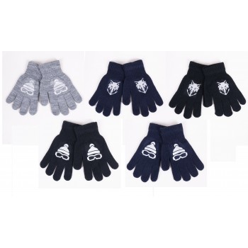 Cimdiņi ar atstarojošu apdruku 14 cm BOY RED-0237 Cimdiņi ar atstarojošu apdruku 14 cm BOY RED-0237