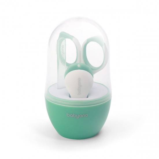 Kosmētiskais komplekts futrālī BabyOno 398/01 mint Kosmētiskais komplekts futrālī BabyOno 398/01 mint
