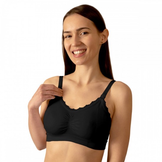 Krūšturis barošanai BabyOno 585 F75-80 black [A]*
