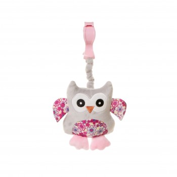Attīstošā rotaļlieta ar pīkstuli OWL pink OP02 Attīstošā rotaļlieta ar pīkstuli OWL pink OP02