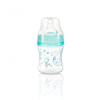 Pudele ar plato kakliņu 120 ml BabyOno 402/03 blue