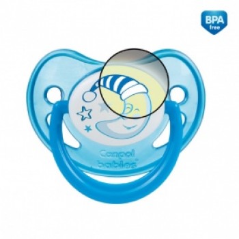 Māneklis  "NIGHT DREAMS" silikona anatomiskās formas 0-6m, Canpol 22/500