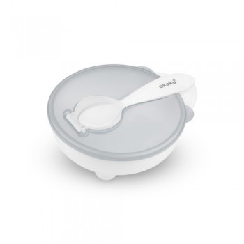 Bļoda ar karoti AKUKU A0424 white-izpārdošana Bļoda ar karoti AKUKU A0424 white-izpārdošana