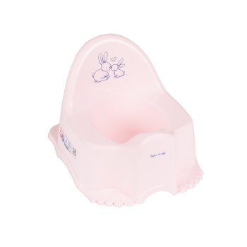 Bērnu podiņš ECO RABBITS pink TegaBaby KR-007-104 Bērnu podiņš ECO RABBITS pink TegaBaby KR-007-104