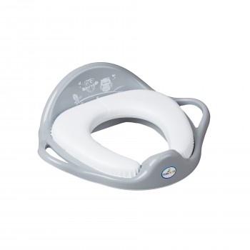 WC-SOFT uzliknis tualetes podam OWL grey TegaBaby SO-020-106 WC-SOFT uzliknis tualetes podam OWL grey TegaBaby SO-020-106