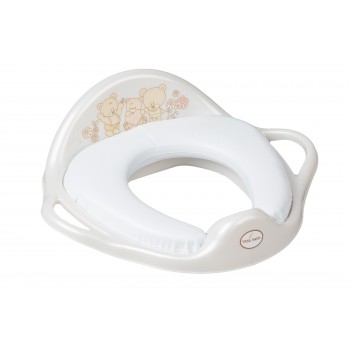 WC-SOFT uzliknis BEAR white pearl TegaBaby  MS-020-118 WC-SOFT uzliknis BEAR white pearl TegaBaby  MS-020-118