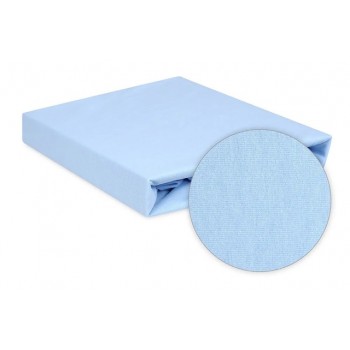 Palags jersī mitrumnecaurlaidīgs BLUE 120x60 cm (0399) Palags jersī mitrumnecaurlaidīgs BLUE 120x60 cm (0399)