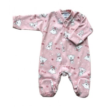Rompers ar cimdiņu Pink Teddy 56 cm (276)