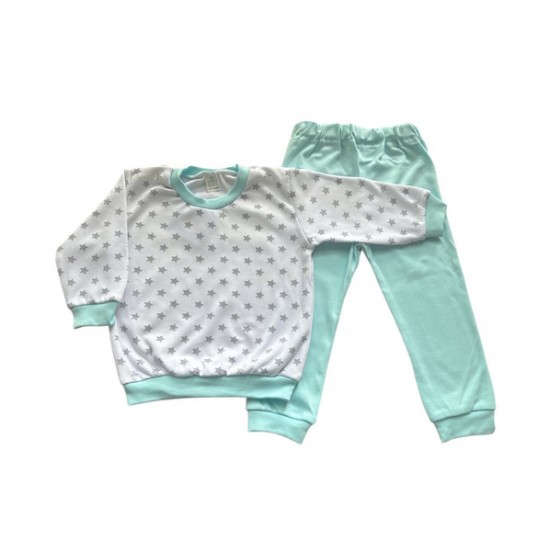 Bērnu pidžama Green Stars 86 cm (630) Bērnu pidžama Green Stars 86 cm (630)