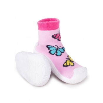 Zeķes ar gumijas zoli BUTTERFLIES 20 izm. OBG-0005