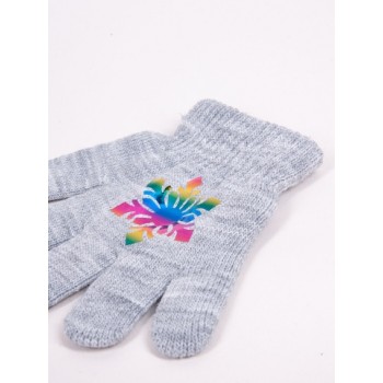 Cimdiņi 5P HOLOGRAM 16 cm RED-0068 GIRL