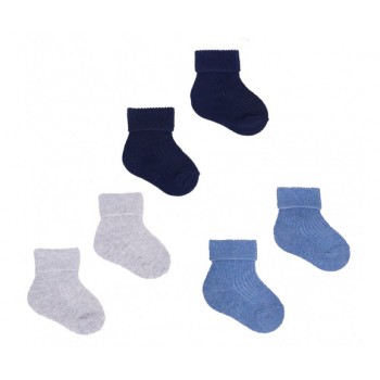 Zeķes krāsainas ar atloku SKA-0009 BOY (6-9 mēn.)