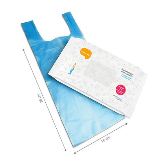 Aromatizēti maisiņi autiņbiksītēm (100 gab.) BabyOno 1052 Aromatizēti maisiņi autiņbiksītēm (100 gab.) BabyOno 1052