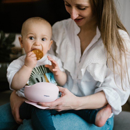 Silikona bļoda ar piesūcekni 1481/02 pink Silikona bļoda ar piesūcekni 1481/02 pink