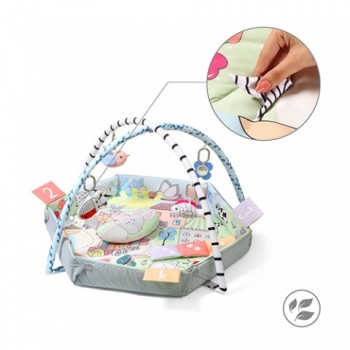 Attīstošais paklājiņš ar bumbiņām FUNNY FARM Babyono 1486 [A]