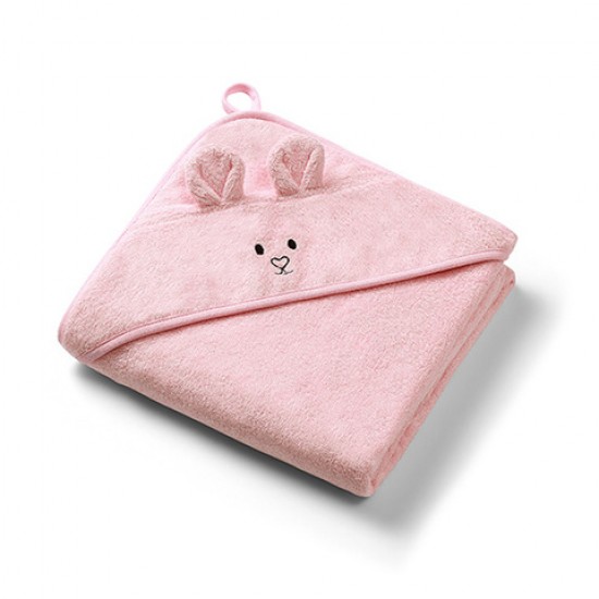 Bambusa dvielis ar kapuci 100x100 cm BabyOno 1553/01 pink Bambusa dvielis ar kapuci 100x100 cm BabyOno 1553/01 pink