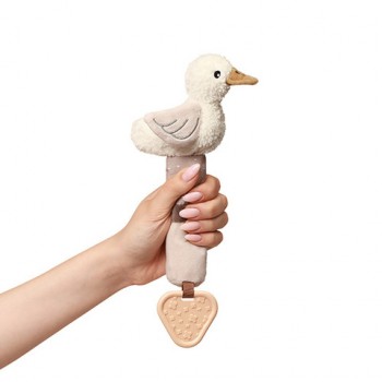 Rotaļlieta ar pīkstuli un graužamo GOOSE ZOE BabyOno 1555 Rotaļlieta ar pīkstuli un graužamo GOOSE ZOE BabyOno 1555