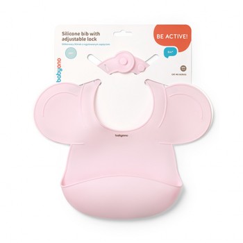 Silikona priekšautiņš BabyOno 1639/02 pink Silikona priekšautiņš BabyOno 1639/02 pink