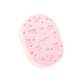 Švammīte-sūklis vannošanai SUPER SOFT BabyOno 1640/01 pink Švammīte-sūklis vannošanai SUPER SOFT BabyOno 1640/01 pink