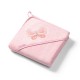 Bambusa dvielis ar kapuci 100x100 cm 346/04 pink [A]