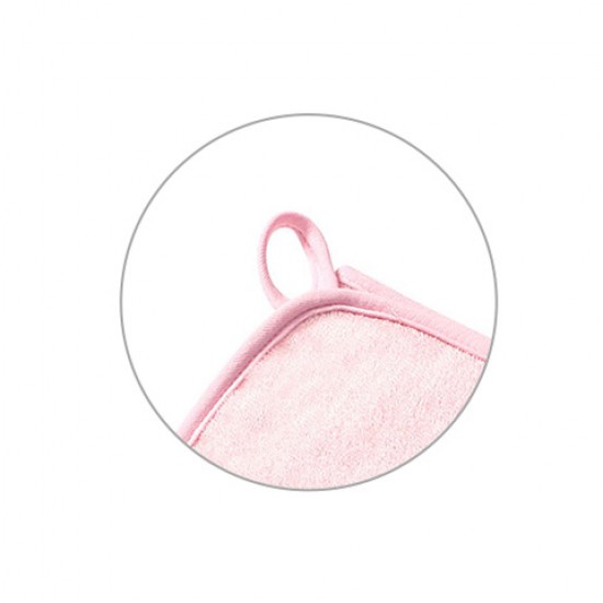 Bambusa dvielis ar kapuci 100x100 cm 346/04 pink [A]