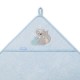 Bambusa dvielis ar kapuci 100x100 cm 346/05 blue [A]