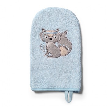 Bambusa cimdiņš bērna mazgāšanai BabyOno 347/08 blue fox