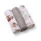 Muslīna autiņu komplekts SUPER SOFT (3 gab.) 348/10 grey Muslīna autiņu komplekts SUPER SOFT (3 gab.) 348/10 grey