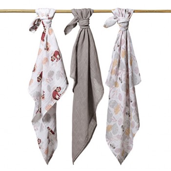 Muslīna autiņu komplekts SUPER SOFT (3 gab.) BabyOno 348/10 grey Muslīna autiņu komplekts SUPER SOFT (3 gab.) BabyOno 348/10 grey