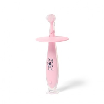 Drošā zobu birste 6+mēn. BabyOno 551/02 pink