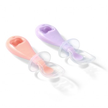 Ergonomiskās silikona karotes 2 gab. BabyOno 784/01
