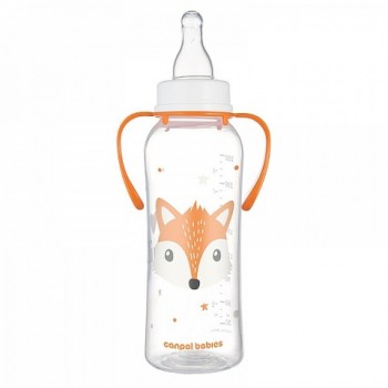 Pudele PC 250 ml ar rokturiem 11/845 orange Pudele PC 250 ml ar rokturiem 11/845 orange