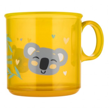 Krūze ar neslīdošu riņķi EXOTIC ANIMALS 2/100 yellow Krūze ar neslīdošu riņķi EXOTIC ANIMALS 2/100 yellow