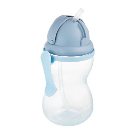 Pudele ar salmiņu Canpol babies 56/113 blue Pudele ar salmiņu Canpol babies 56/113 blue