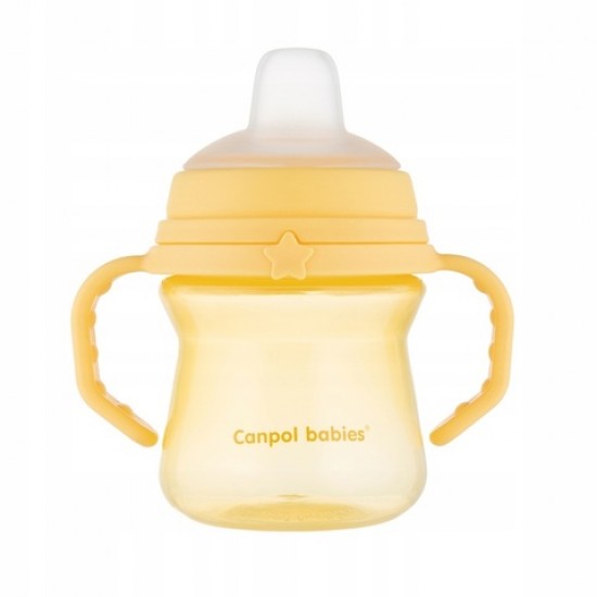 Krūze ar silikona snīpi FirstCup 150 ml 56/614 yellow Krūze ar silikona snīpi FirstCup 150 ml 56/614 yellow