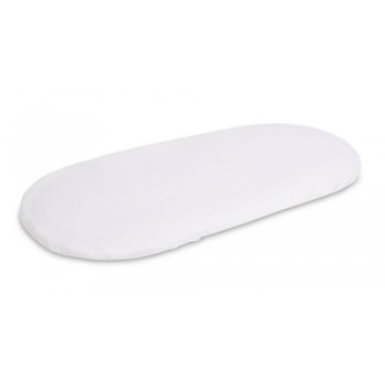 Palags jersī ratiņu matracim 78x35 cm WHITE (0077)