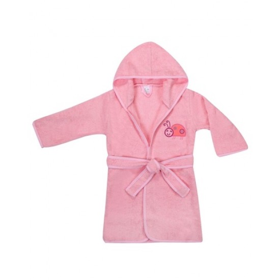 Halāts frotē Pink Ladybird 92/104 cm (44672) Halāts frotē Pink Ladybird 92/104 cm (44672)