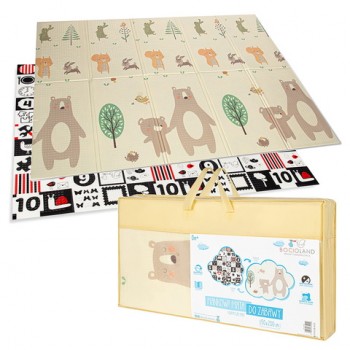 Saliekams izglītojošs paklājiņš SMALL BEAR 150x200 cm BL124 [A]