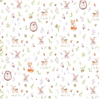 Autiņš flaneļa Deer&Hedgehog 70x80 cm (1272) Autiņš flaneļa Deer&Hedgehog 70x80 cm (1272)