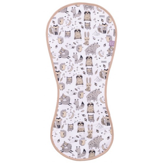 Pretsviedrēšanas 3D ieliktnis autokrēslam BEIGE ANIMALS (1590) Pretsviedrēšanas 3D ieliktnis autokrēslam BEIGE ANIMALS (1590)
