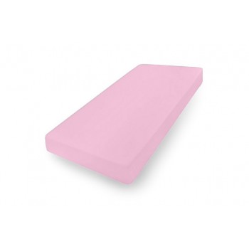 Palags jersī ar gumiju 120x60 cm PINK (3741)