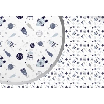 Autiņš flaneļa ar vaskadrānu ROCKETS 50x70 cm (1166) Autiņš flaneļa ar vaskadrānu ROCKETS 50x70 cm (1166)