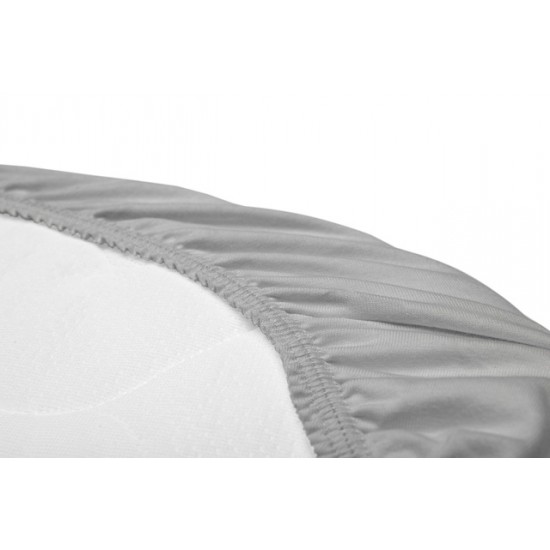 Palags jersī ratiņu matracim 75x35 cm SILLO-2194 GREY Palags jersī ratiņu matracim 75x35 cm SILLO-2194 GREY