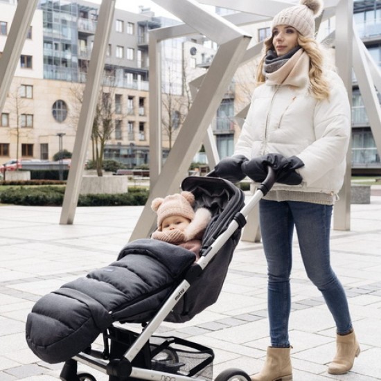 Guļammaiss Zaffiro iGROW 2.0 Plush melange grey SW20-M009 [A]