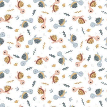 Autiņš flaneļa TURTLES 70x80 cm (1234) Autiņš flaneļa TURTLES 70x80 cm (1234)