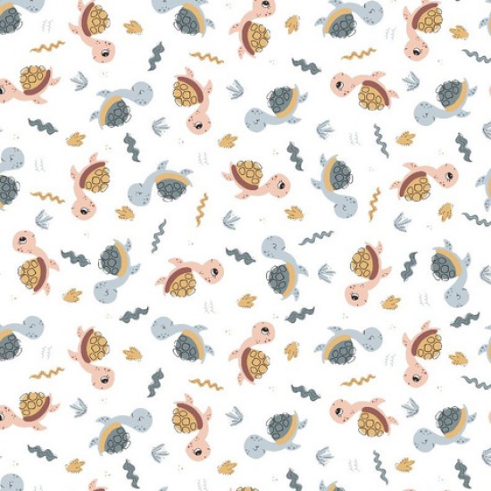 Autiņš flaneļa TURTLES 70x80 cm (1234) Autiņš flaneļa TURTLES 70x80 cm (1234)