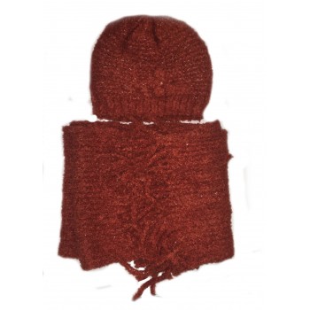 Cepure ar šalli CZ-2683 50/55 cm-izpārdošana Cepure ar šalli CZ-2683 50/55 cm-izpārdošana