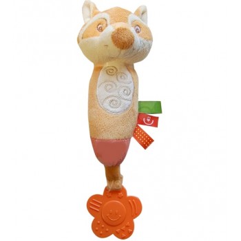 Rotaļlieta ar pīkstuli un zobu graužamo  FOX ZW-13 BoboBaby