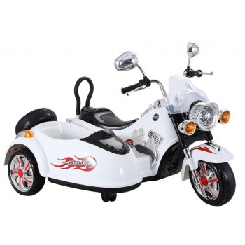 Motocikls ar blakusvāģi SX138 white (6446) Motocikls ar blakusvāģi SX138 white (6446)